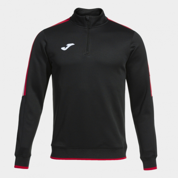 SUDADERA OLIMPIADA NEGRO ROJO